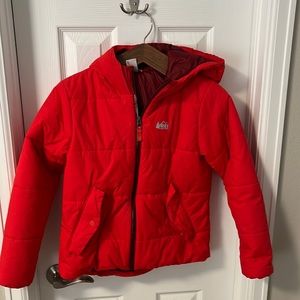 REI Co-Op Traildreamer insulated puffy Jacket (Red; Kids 10-12)